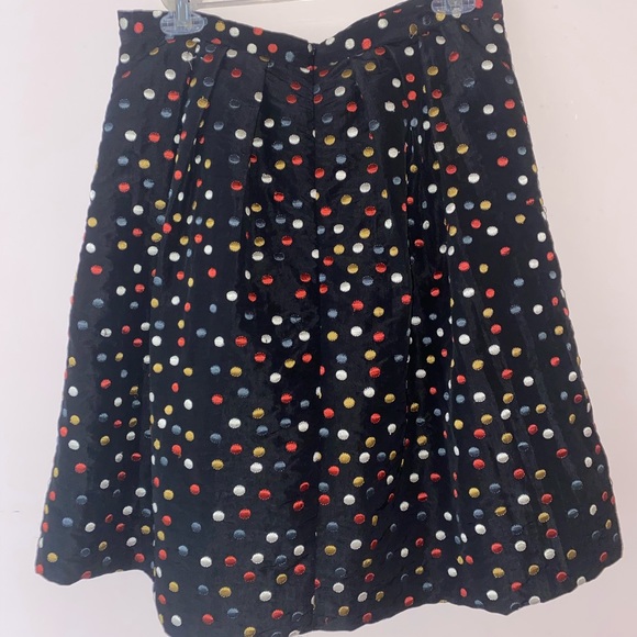 Vintage pleated full skirt with metallic dots - Picture 3 of 3